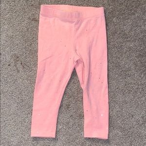 Cat & Jack peach sparkle leggings